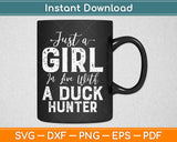Girl In Love With A Duck Hunter Svg Png Dxf Eps Design Cricut Printable Cutting Files