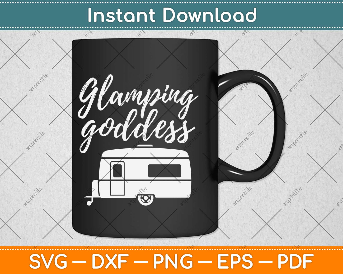 Glamping Goddess Camping Svg Design Cricut Printable Cutting Files