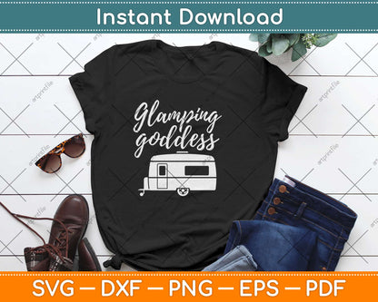 Glamping Goddess Camping Svg Design Cricut Printable Cutting Files