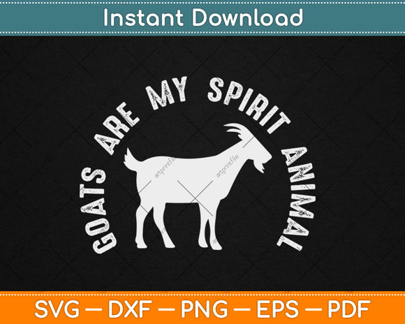 Goats Spirit Animal Farmer Svg Design Cricut Printable Cutting Files
