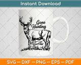 Gone Hunting Deer Retro Vintage Hunter Svg Design Cricut Printable Cutting Files