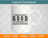 Good Motivational Jocko Motivational Quote Svg Design Cricut Printable Cutting File