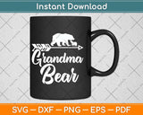 Grandma Bear Mother's Father's Day Svg Png Dxf Digital Cutting File