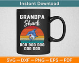 Grandpa Shark Doo Doo Doo Svg Design Cricut Printable Cutting Files