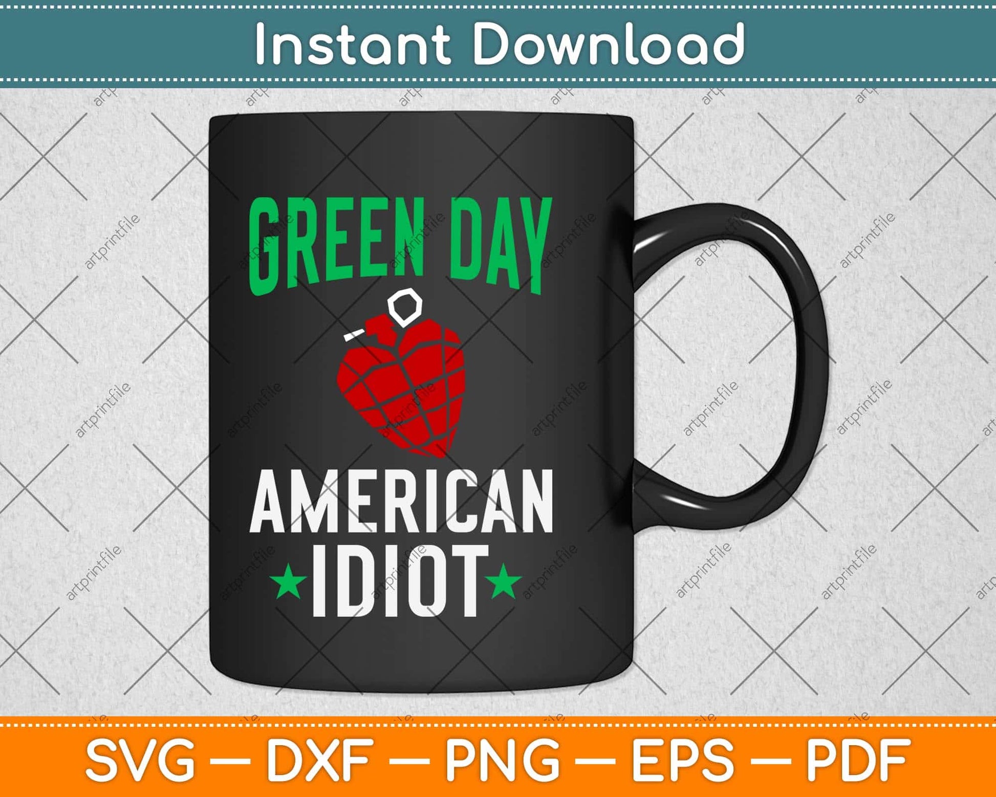 Green Day American Idiot Svg Png Dxf Digital Cutting File