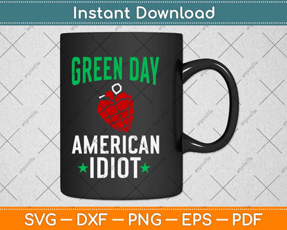 Green Day American Idiot Svg Png Dxf Digital Cutting File
