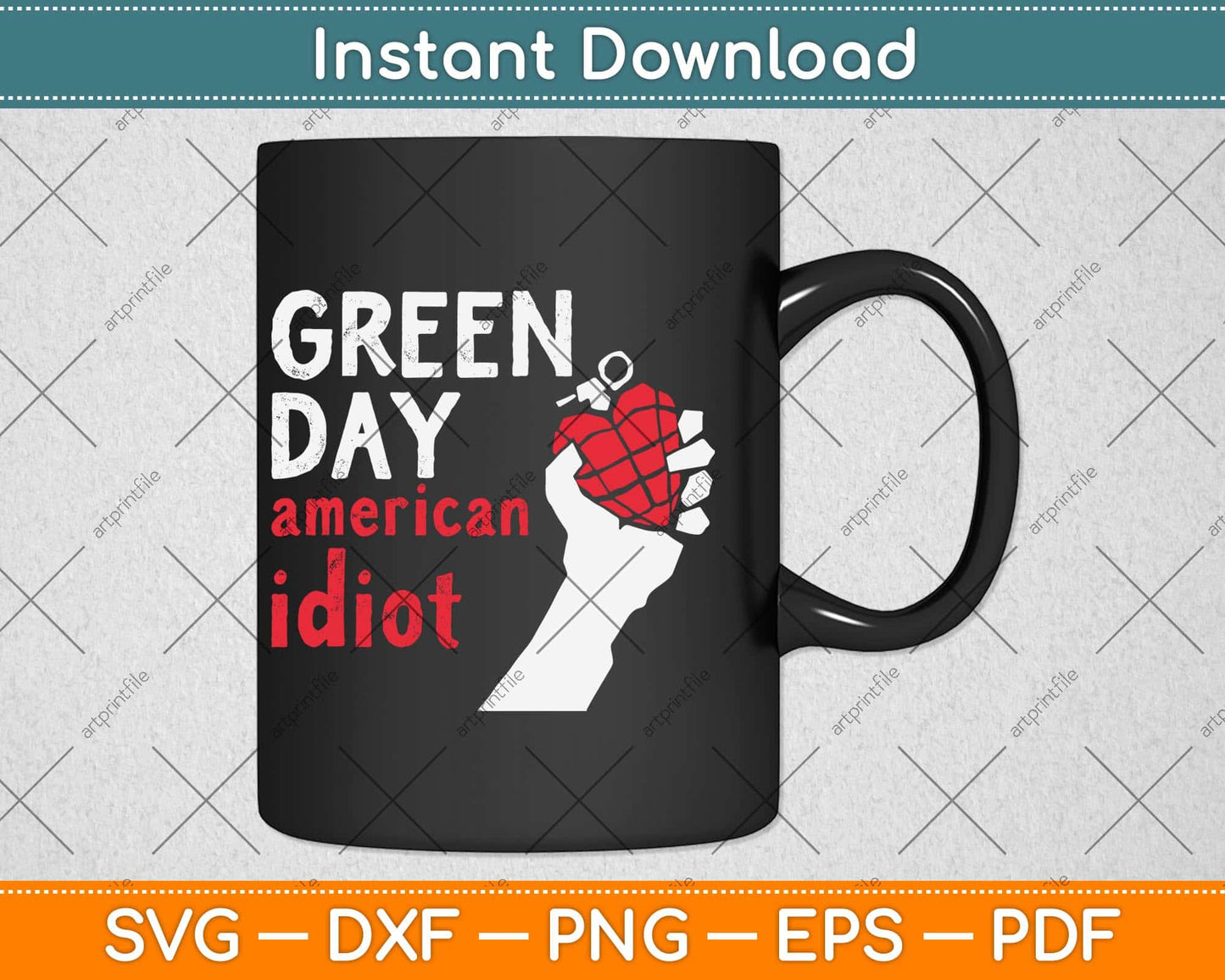 Green Day American Idiot Svg Png Dxf Digital Cutting File