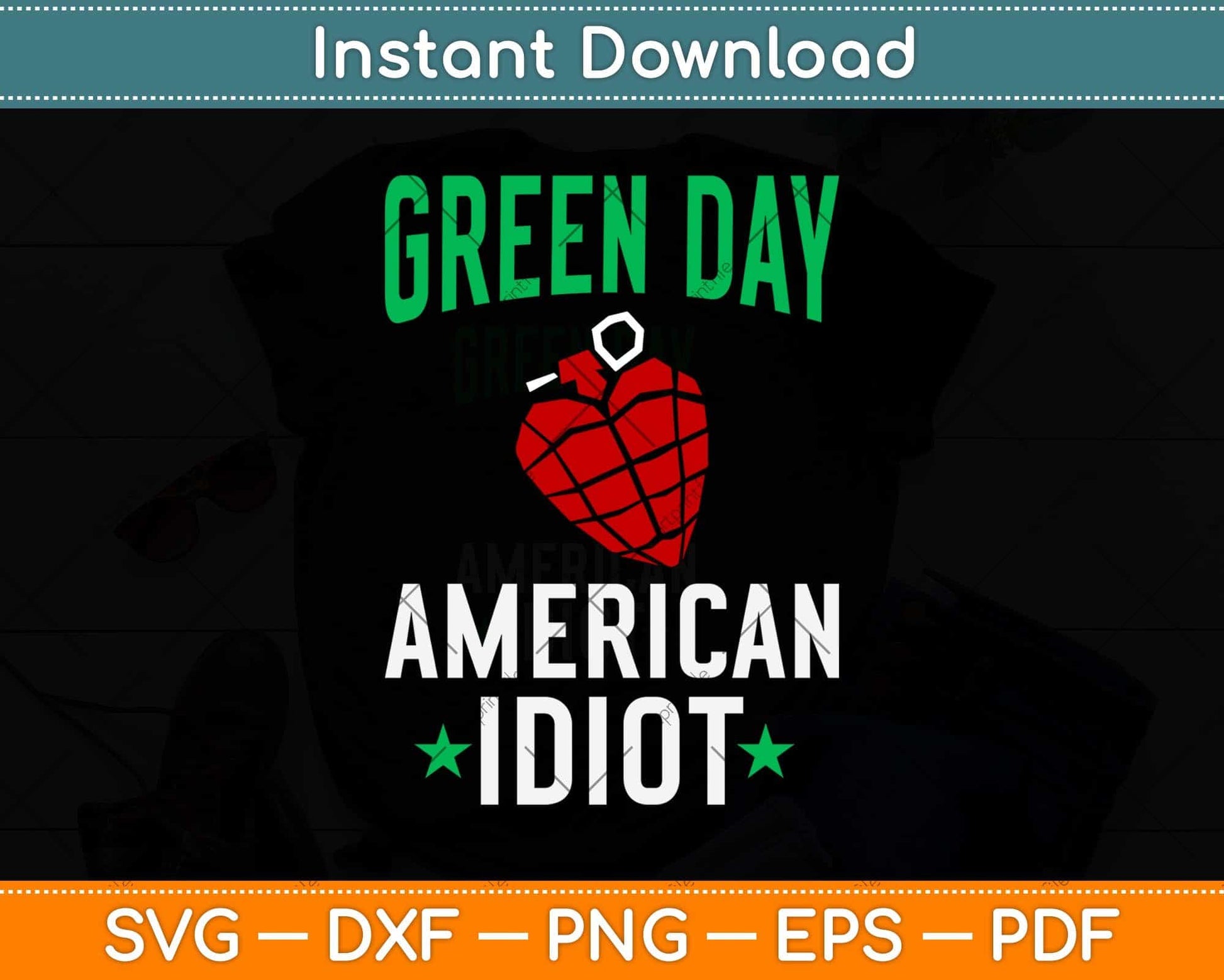 Green Day American Idiot Svg Png Dxf Digital Cutting File