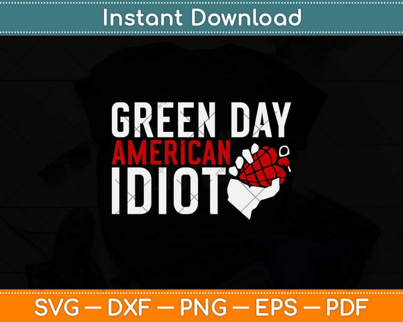Green Day American Idiot Svg Png Dxf Digital Cutting File