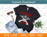 Guns N Moses Funny Jewish Israeli Army Rock Svg Design Cricut Printable Cutting Files