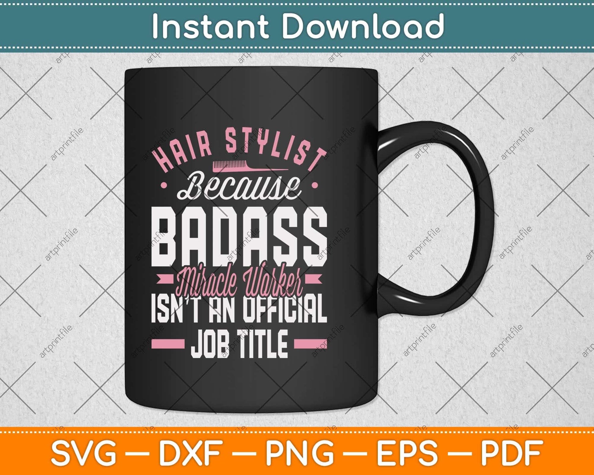 Hair Stylist Hustler Hairdresser Salon Barber Dresser Svg Png Dxf Digital Cutting File