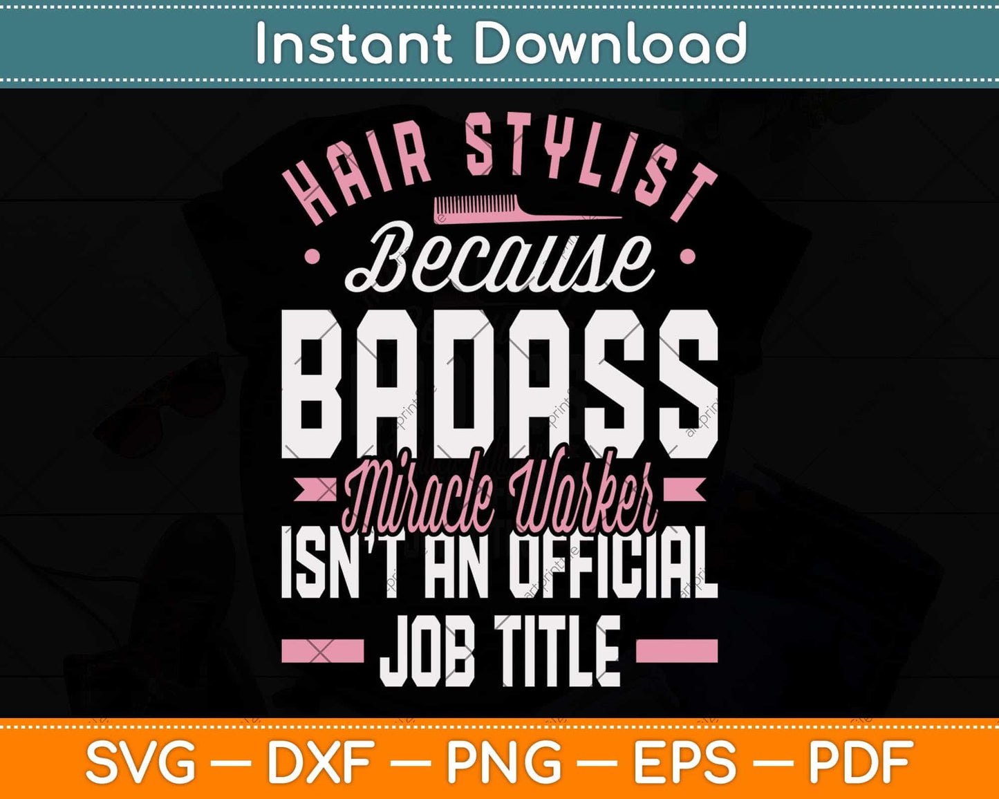 Hair Stylist Hustler Hairdresser Salon Barber Dresser Svg Png Dxf Digital Cutting File