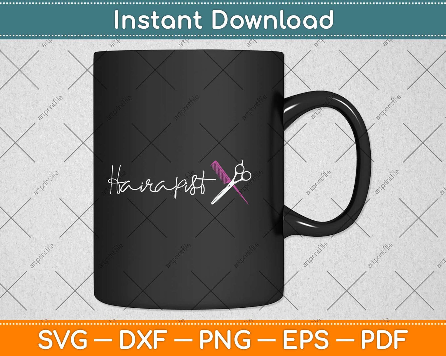Hairapist Gifts Hairstylist Funny Hairdresser Hair Stylist Svg Png Dxf Digital Cutting File