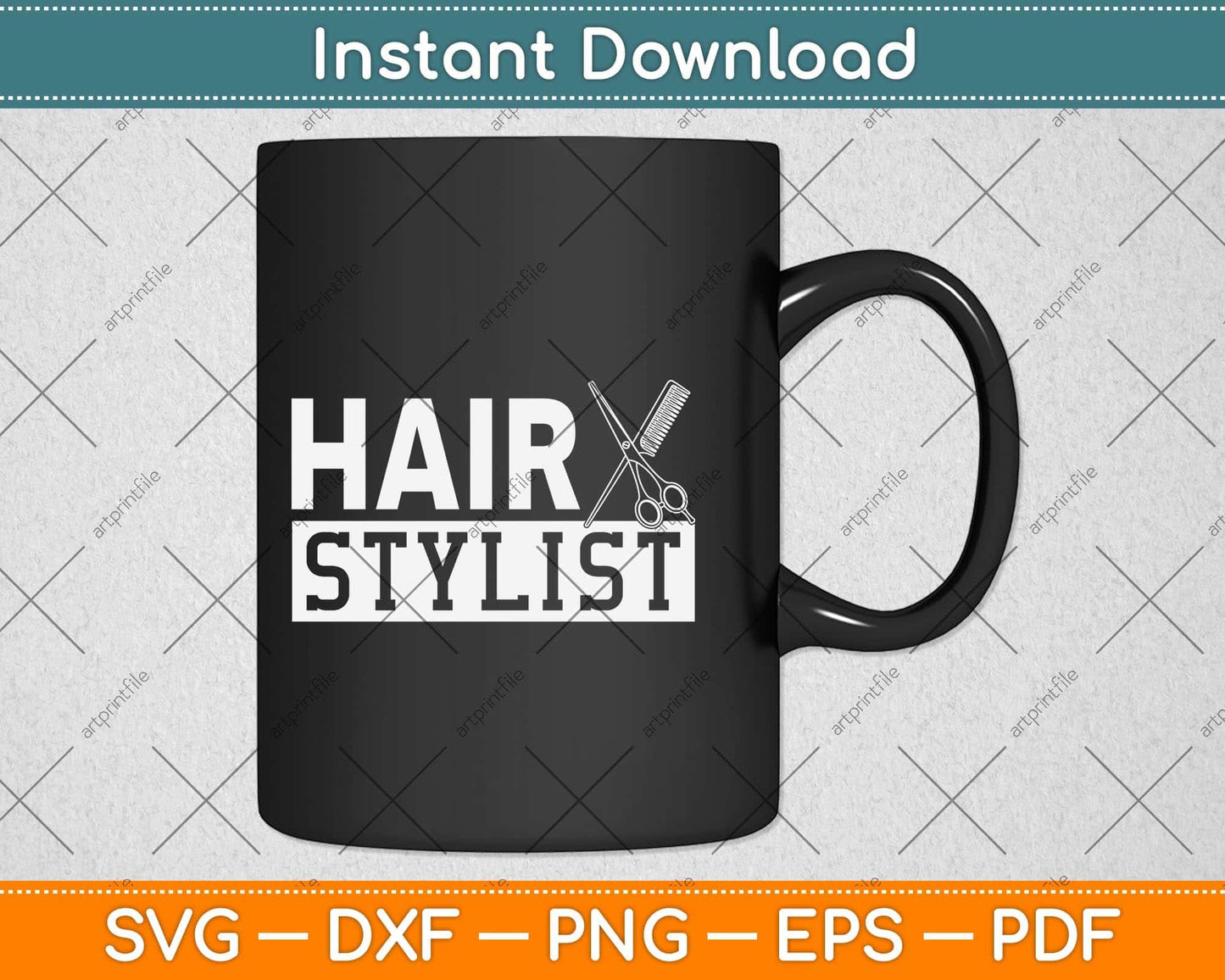 Hairdresser Scissors Hair Salon Hair Stylist Hairstylist Svg Png Dxf Digital Cutting File