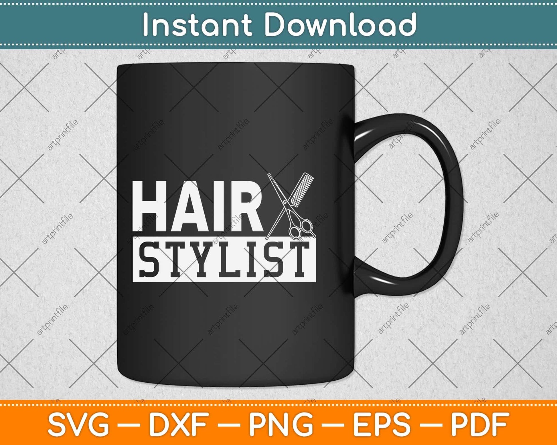 Hairdresser Scissors Hair Salon Hair Stylist Hairstylist Svg Png Dxf Digital Cutting File