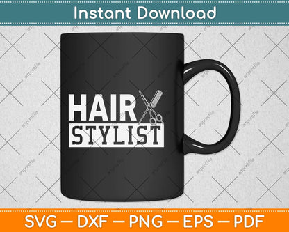 Hairdresser Scissors Hair Salon Hair Stylist Hairstylist Svg Png Dxf Digital Cutting File