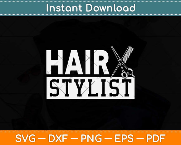 Hairdresser Scissors Hair Salon Hair Stylist Hairstylist Svg Png Dxf Digital Cutting File