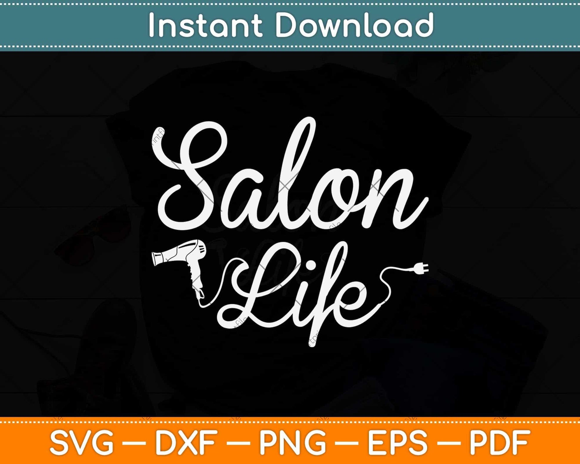 Hairdresser Stylist - Hairstyle Hair Salon Hairstylist Svg Png Dxf Digital Cutting File