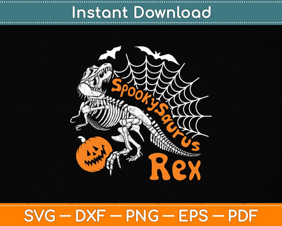 Halloween Dinosaur Skeleton Svg Png Dxf Digital Cutting File