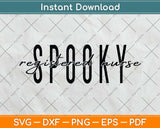 Halloween Nurse Spooky Registered Nurse Svg Png Dxf Digital Cutting File