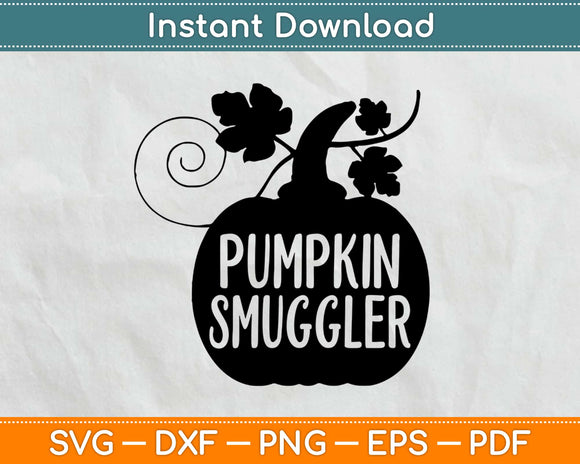 Halloween Pumpkin Smuggler Svg Design Cricut Printable Cutting Files