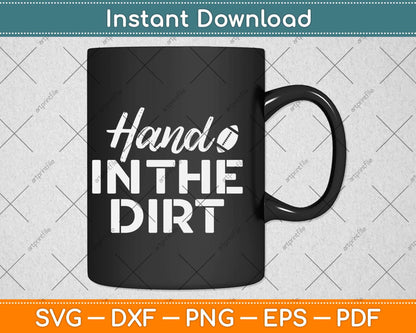 Hand In The Dirt Football Lineman Svg Png Dxf Digital Cutting File