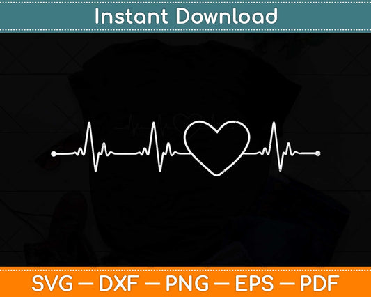 Heart Health Heart Disease Awareness HeartBeat Svg Png Dxf Digital Cutting File