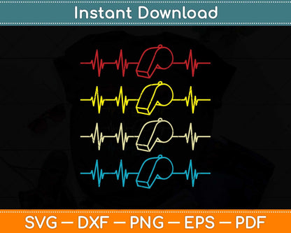 Heartbeat Referee Svg Png Dxf Digital Cutting File