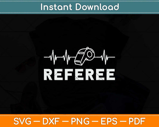 Heartbeat Referee Svg Png Dxf Digital Cutting File
