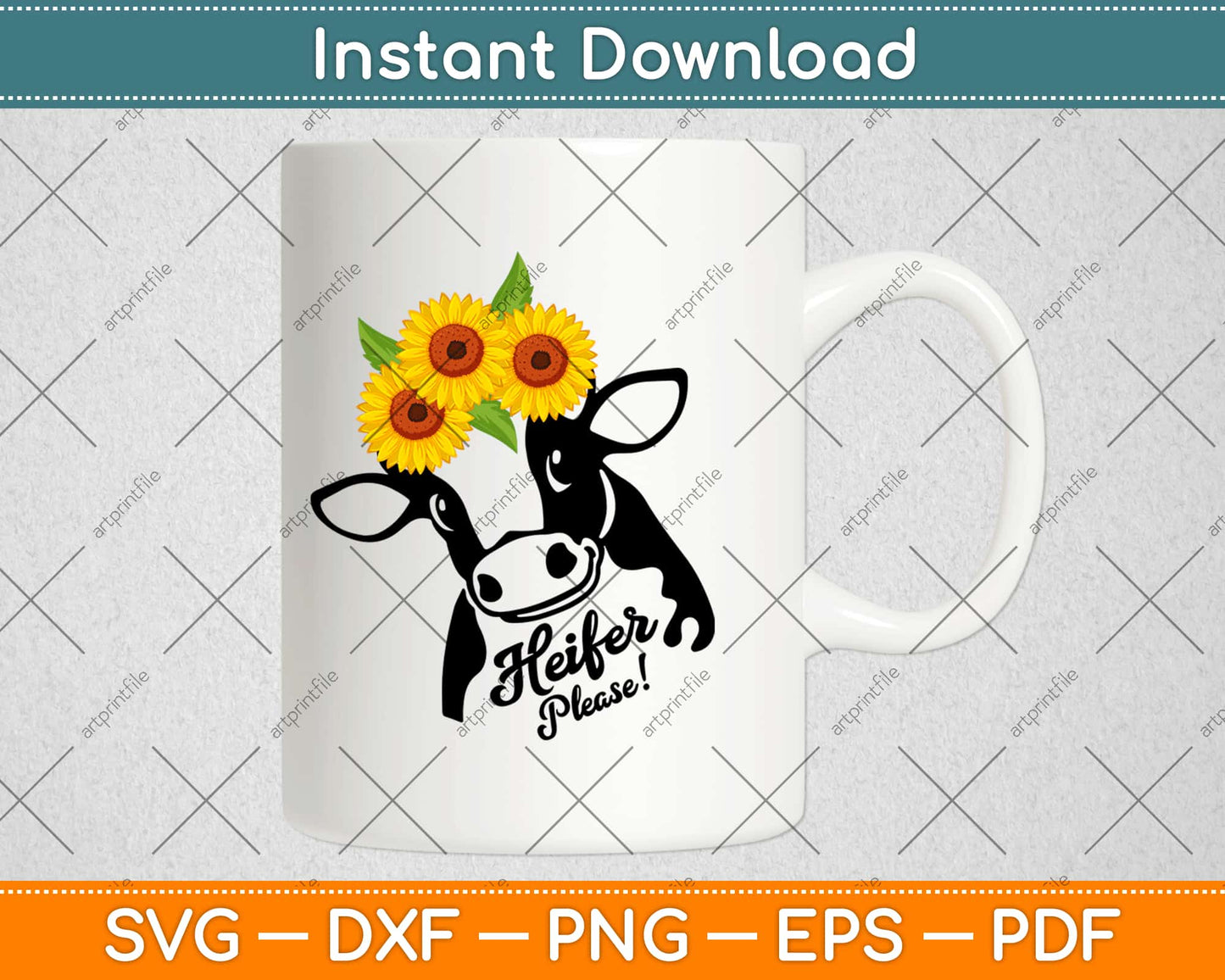 Heifer Please Farmer Cow Lovers Svg Design Cricut Printable Cutting Files