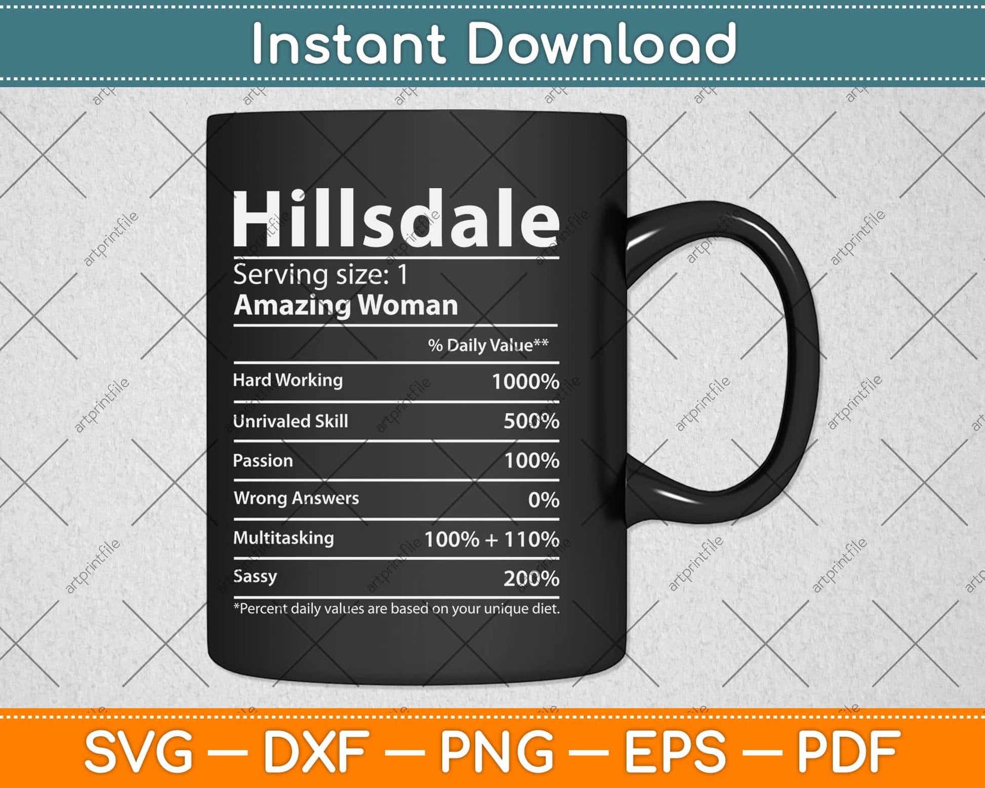 Hillsdale Girl Nj New Jersey Funny City Home Roots Usa Svg Png Dxf Digital Cutting File