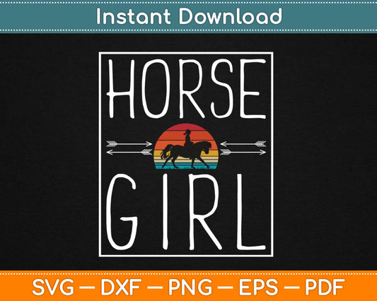 Horse Girl Svg Cricut Printable Cutting Files