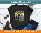 Hourly Rate Painters & Decorators Fathers Day Svg Png Dxf Digital Cutting File