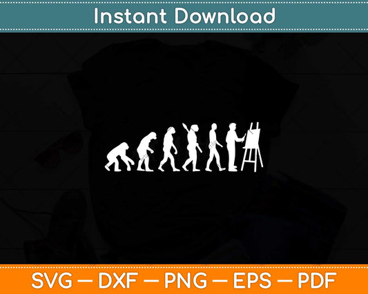 House Painter Evolution Fathers Day Svg Png Dxf Digital Cutting File