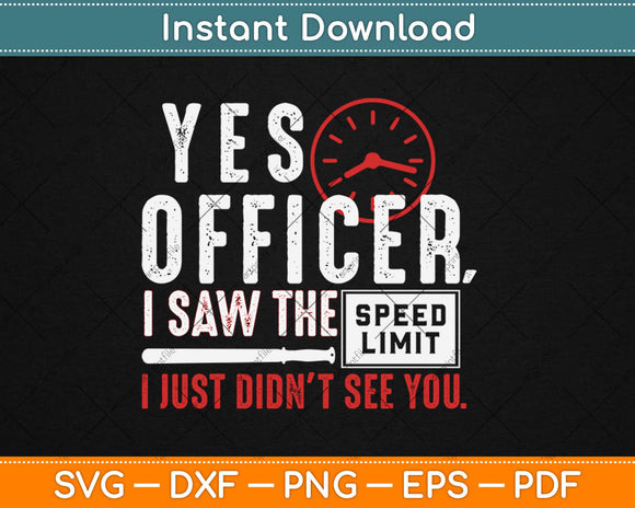 Humor Driver Police Svg Design Cricut Printable Cutting Files