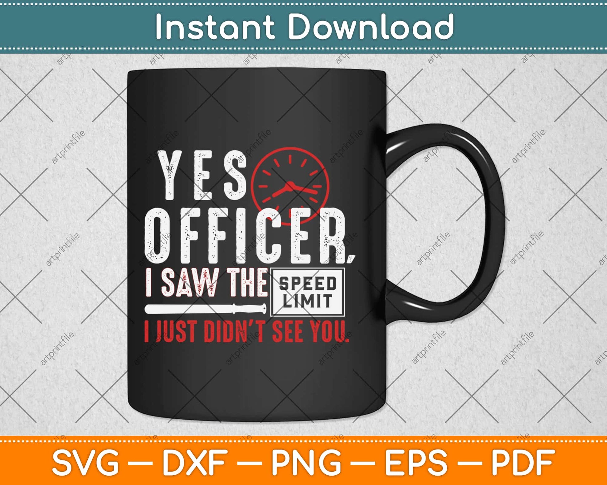 Humor Driver Police Svg Design Cricut Printable Cutting Files