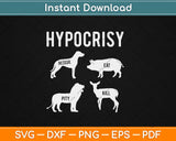 Hypocrisy Cow Vegan Svg Design Cricut Printable Cutting Files