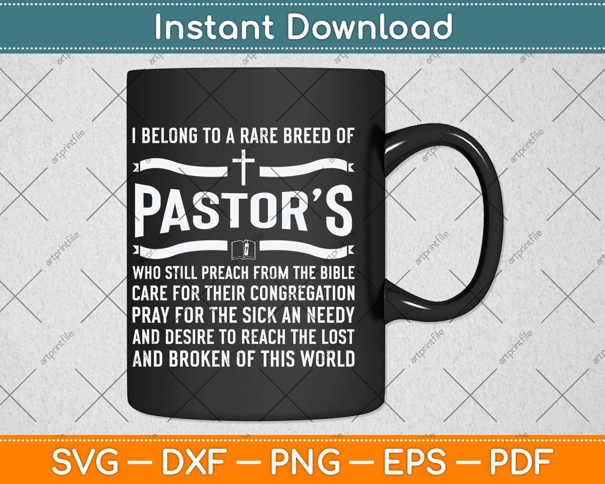 I Belong To A Rare Breed Of Pastors Svg Png Dxf Digital Cutting File