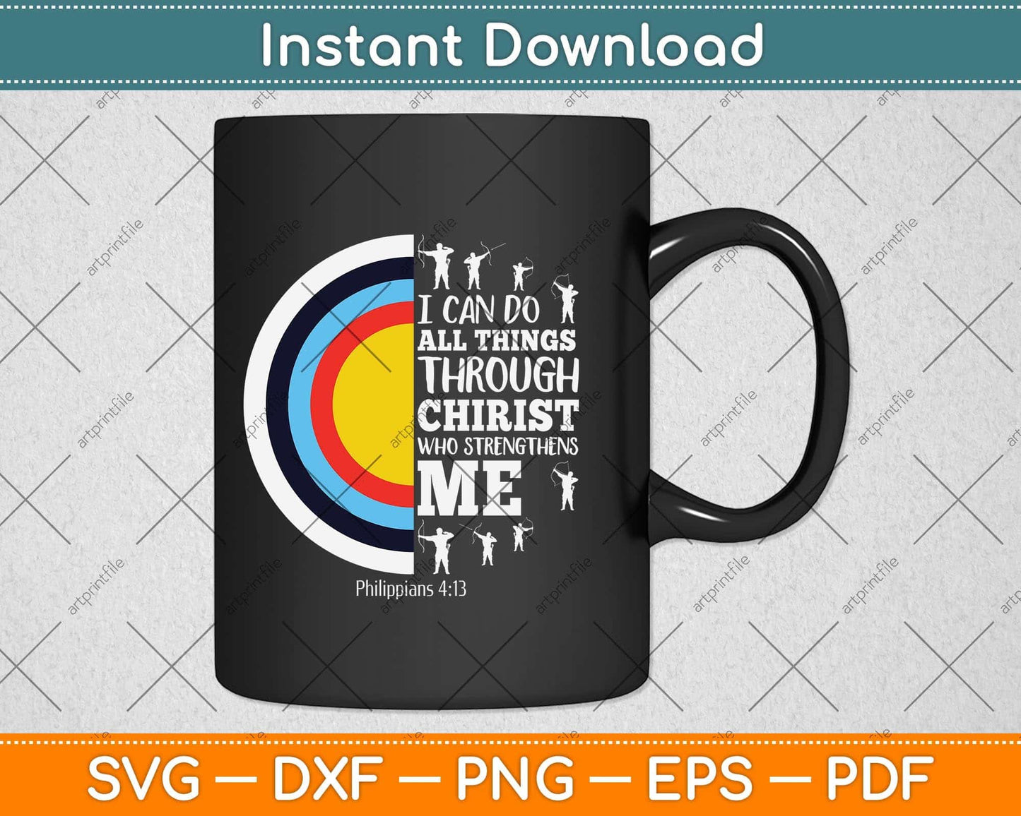 I Can Do All Thing Through Christ Who Strengthens Me Svg Png Dxf Digital Cutting File