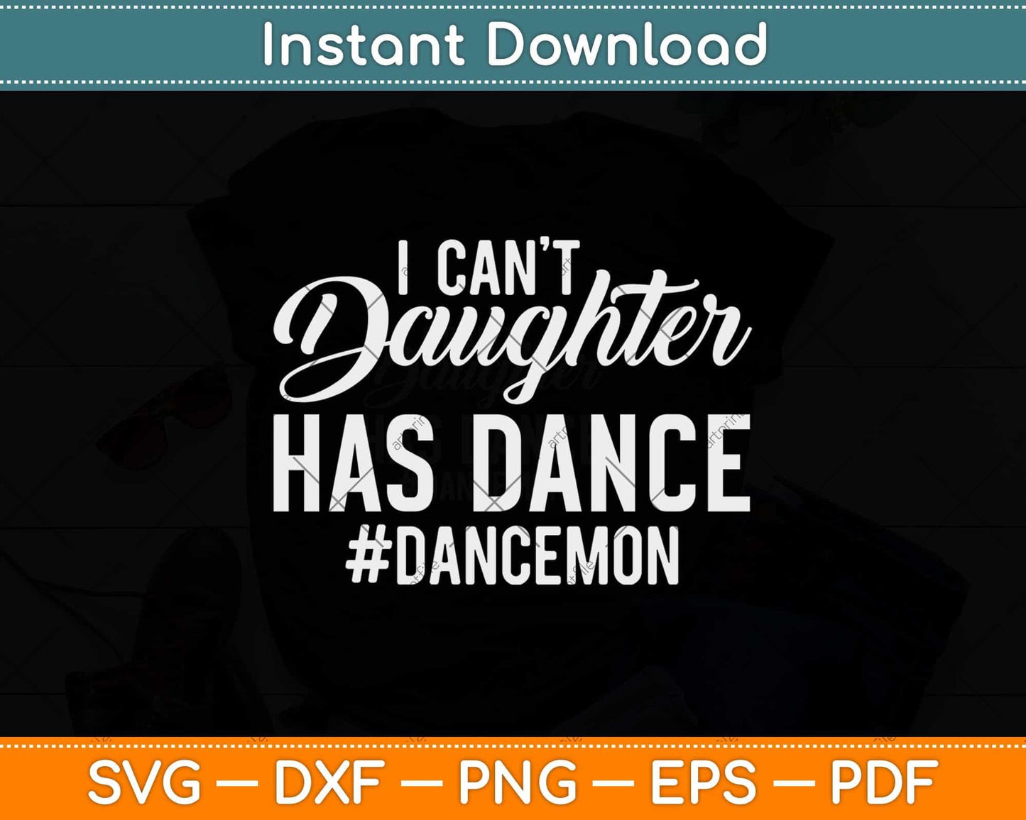 I Can't My Daughter Has Ballet Dancer Ballerina Mom Dad Svg Design