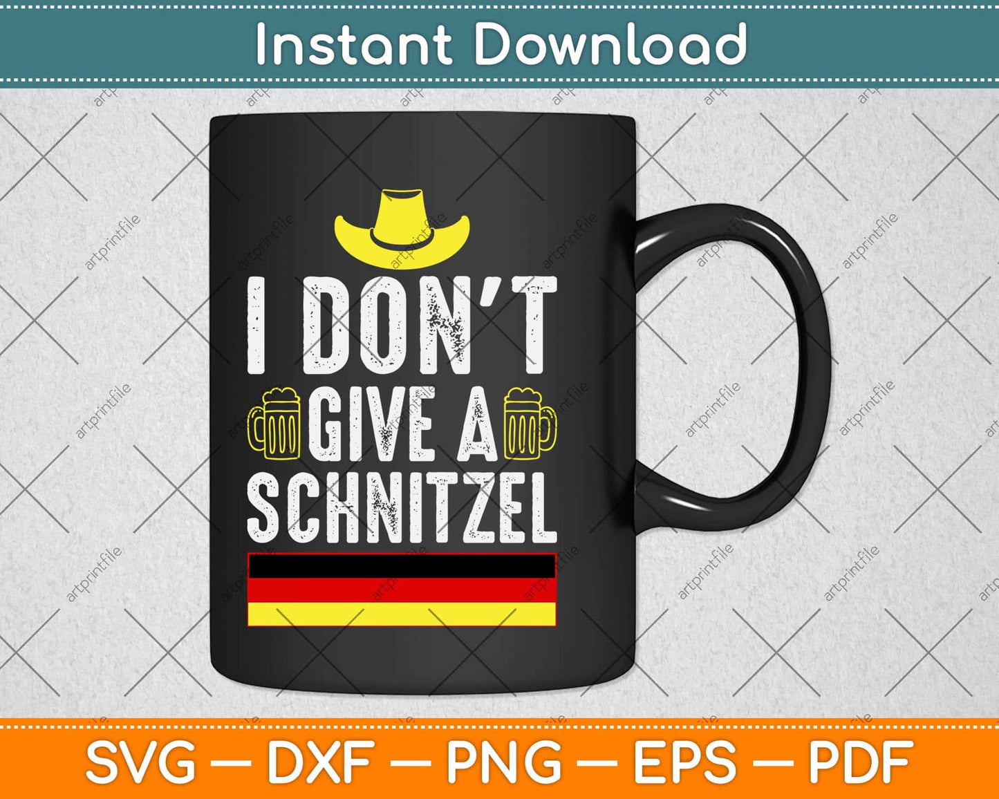 I Don't Give A Schnitzel Funny German Gift For Oktoberfest Svg Design
