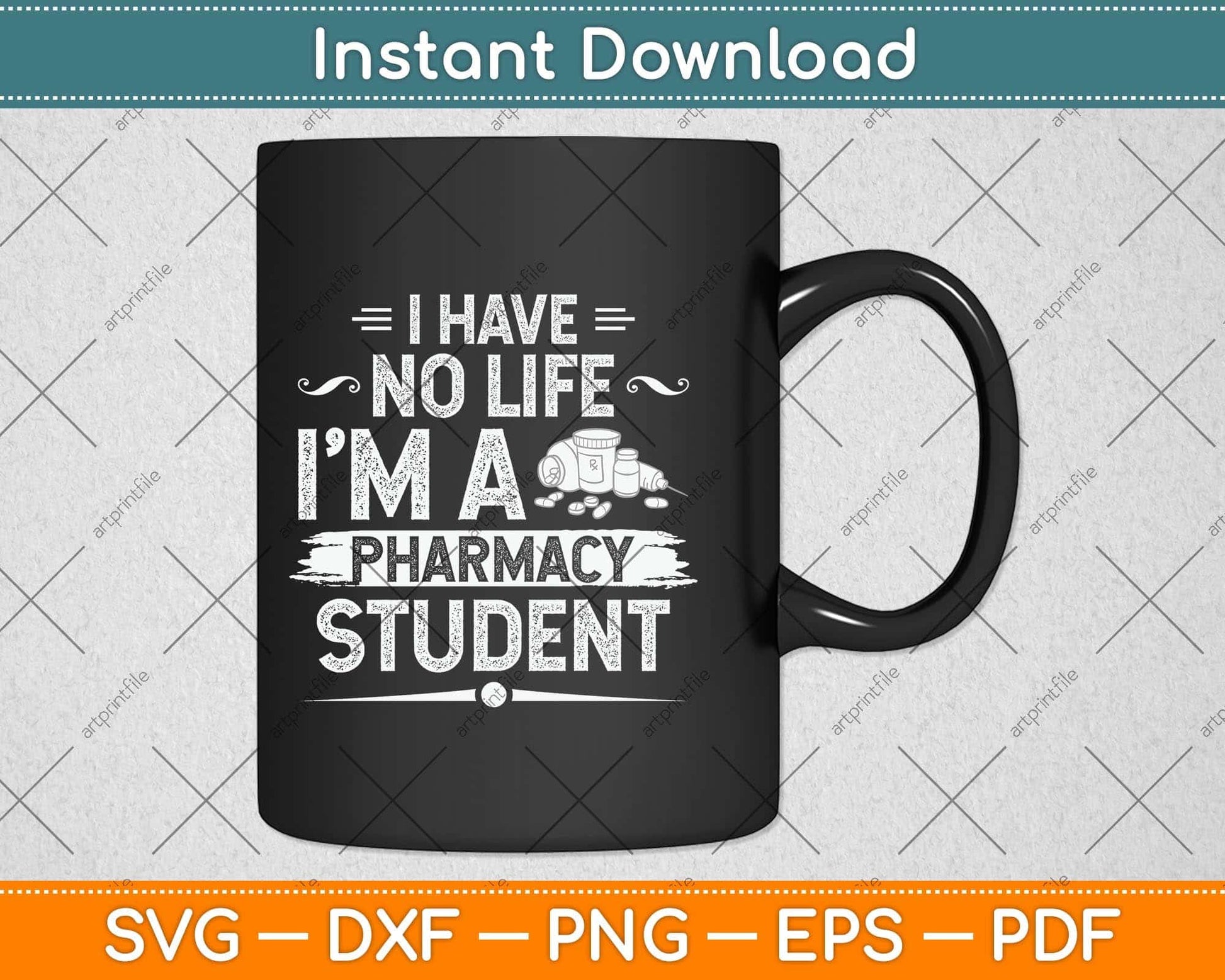 I Have No Like I'm A Pharmacy Student Svg Png Dxf Digital Cutting File