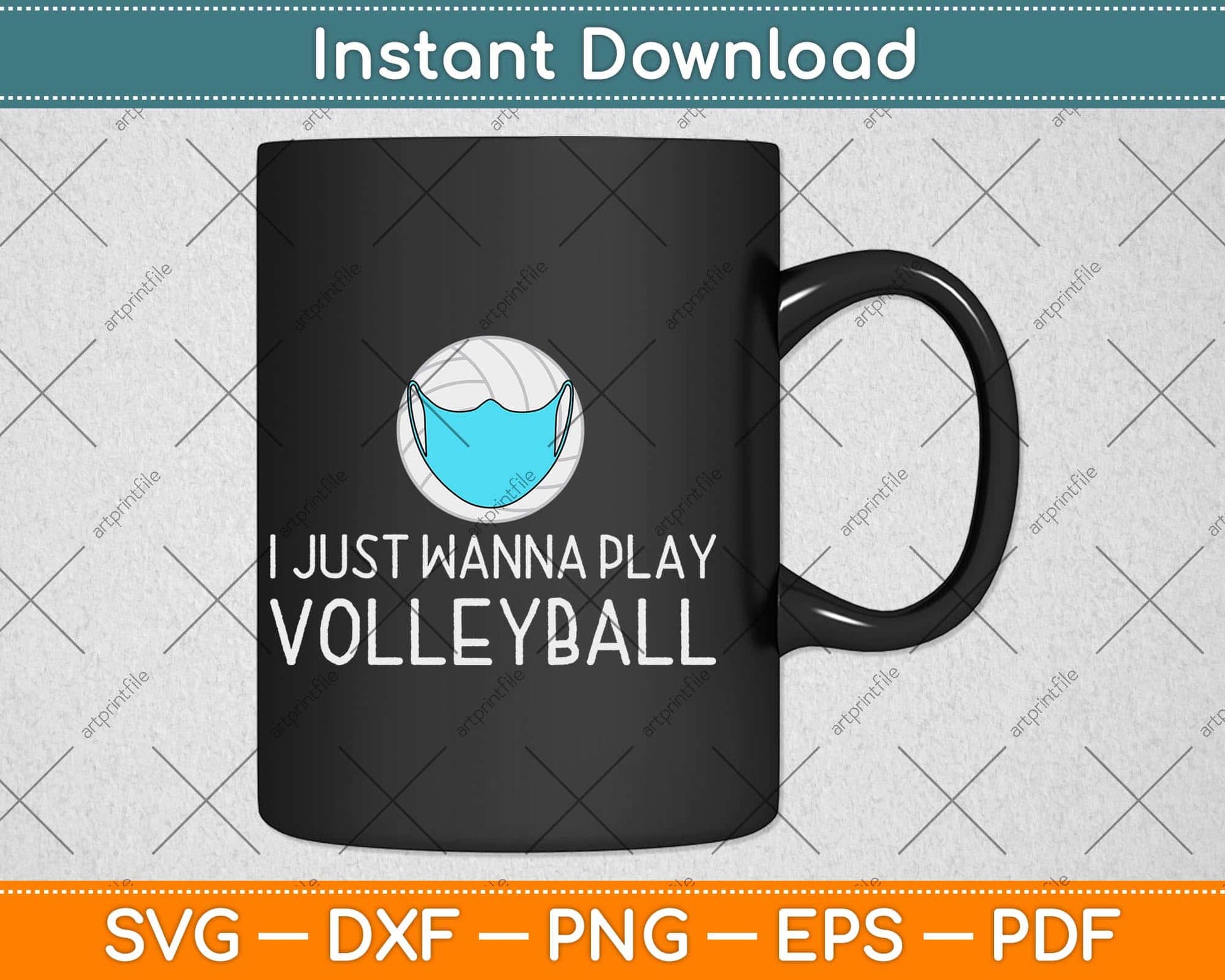 I Just Wanna Play Volleyball Funny Volleyball Gifts Svg Design