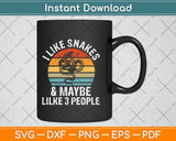 I Like Snakes and Maybe 3 People Snake Reptile Lover Retro Svg Png Dxf Cutting File