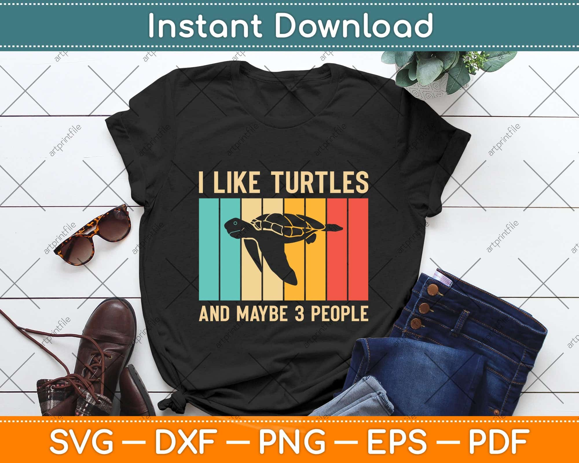 Turtles Make Me Happy Funny Turtle T-Shirt