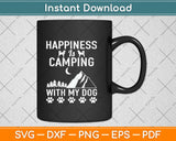 I love Camping With My Dog Svg Design Cricut Printable Cutting Files