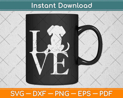 I Love Dogs Funny Svg Design Cricut Printable Cutting Files