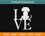 I Love Dogs Funny Svg Design Cricut Printable Cutting Files