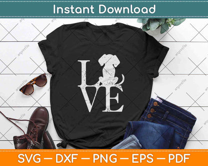 I Love Dogs Funny Svg Design Cricut Printable Cutting Files