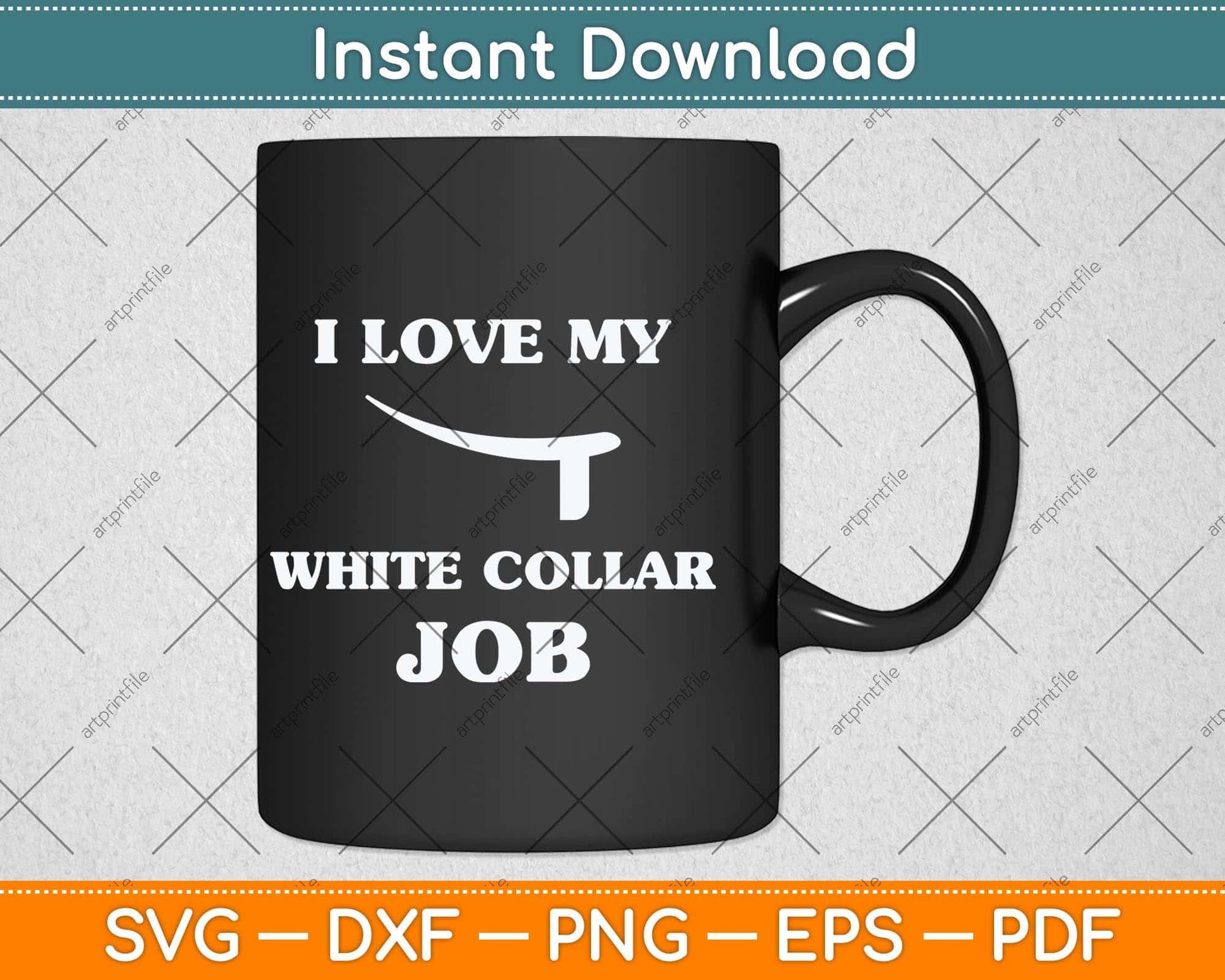 I Love My White Collar Job Priest Ordination Svg Png Dxf Digital Cutting File